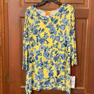 NWT Ruby Rd top; Size 1X